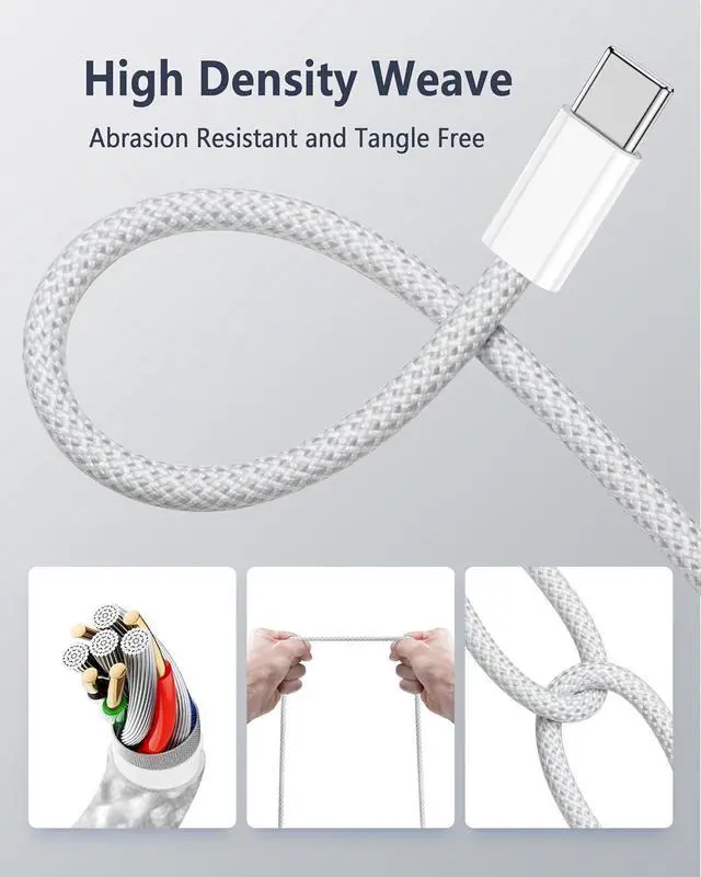 Alt view image 6 of 7 - 140W USB C to Magnetic 3 Safe Charging Cable (2 M/6.6 ft) for M4 MacBook Air Pro Charger, Magnetic Charger Cord for MacBook Pro (16"/14"2024/2023/2021), Air (15"/13"M4 2025, M3 2024, M2 2023, M2 2022)