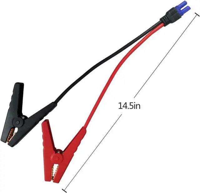 Alt view image 6 of 7 - WERLEO EC5 Jump Starter Cable with Battery Clamps - 12V Replacement Alligator Clips to EC5 Connector Car Jumper Cable for Emergency Portable Car Jump Start Battery Booster Cable 10AWG Silicone Wire
