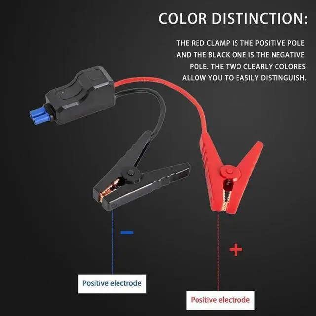 Alt view image 6 of 7 - WERLEO EC5 Heavy Duty Jump Starter Replacement Cables with Battery Clamps-EC5 Connector Car Jumper Cable Booster Jumper Cables 12V Car Battery Booster Jumper Emergency Cable-Car Jump Starter Battery C