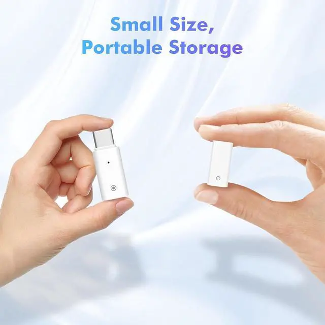 Alt view image 2 of 7 - WERLEO 2 Pack Charging Adapter for Apple Pencil 1, USB-C to Apple Pencil Adapter + Female to Female Charger Connector, USB-C ChargerAdapter for iPad 10, No Bluetooth Pairing Only Charging, White