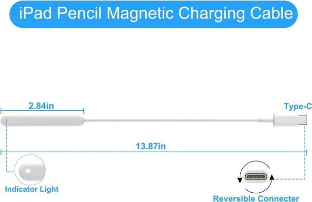 Alt view image 6 of 7 - WERLEO Magnetic Charger Compatible with Apple Pencil 2nd Generation, Lightweight and Convenient Charging Adapter for Ipencil 2nd Generation
