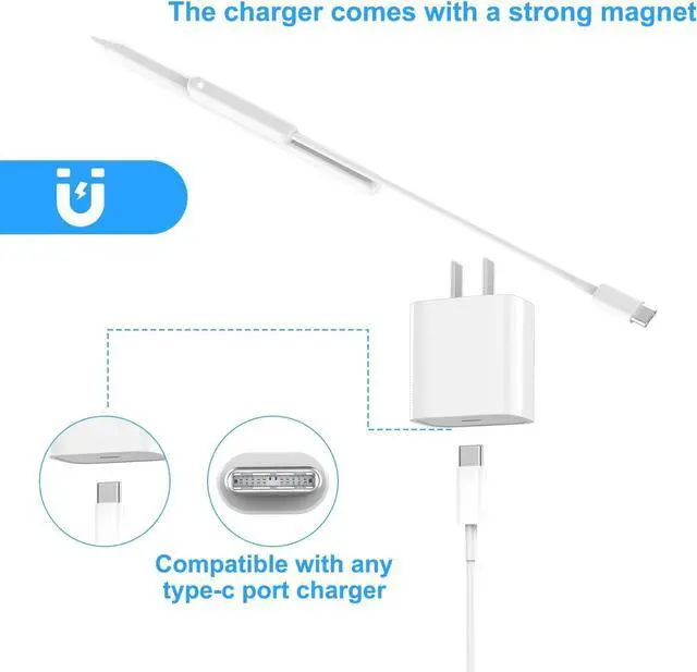 Alt view image 2 of 7 - WERLEO Magnetic Charger Compatible with Apple Pencil 2nd Generation, Lightweight and Convenient Charging Adapter for Ipencil 2nd Generation
