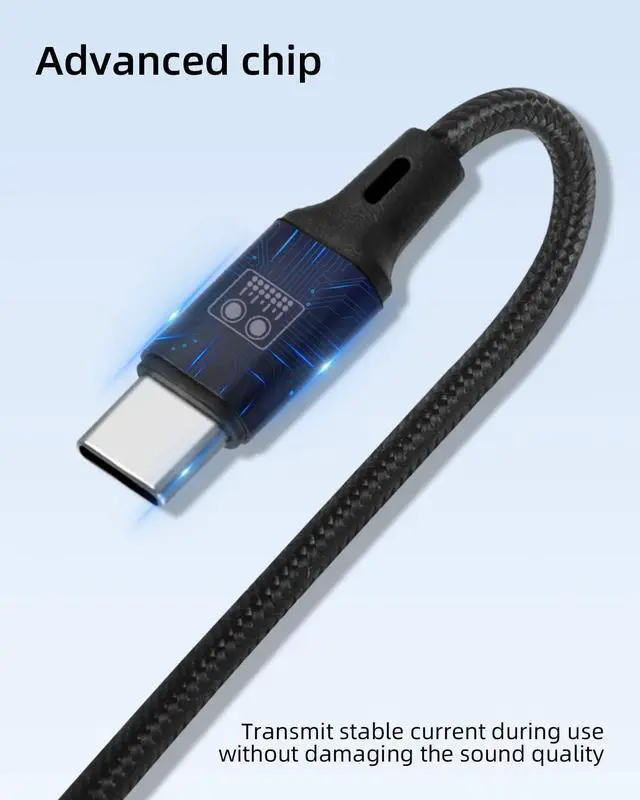 Alt view image 2 of 7 - WERLEO USB C OTG Sound Card Cable, USB C to Type C Male Audio Port with USB A Male Charging Port for Sound Card, Live Broadcast, Recording, Karaoke