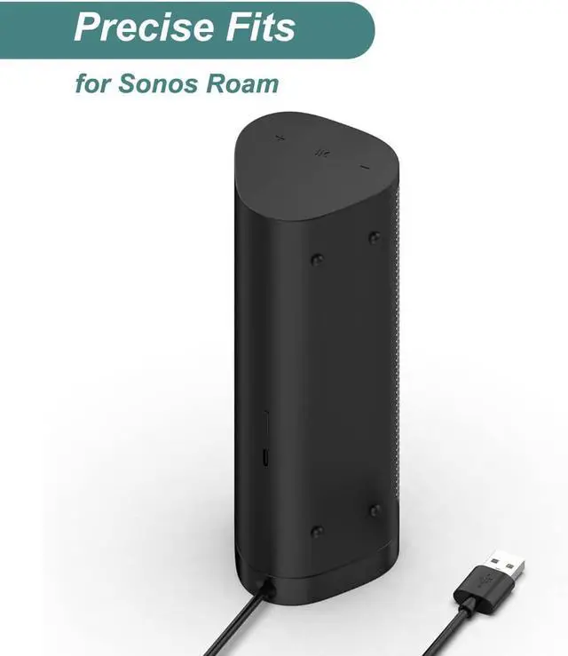 Alt view image 2 of 7 - WERLEO Wireless Charger Magnetic Base Power up Charging Dock Compatible with Sonos Roam, Roam SL, Roam Gen 2nd/1st Bluetooth Speaker