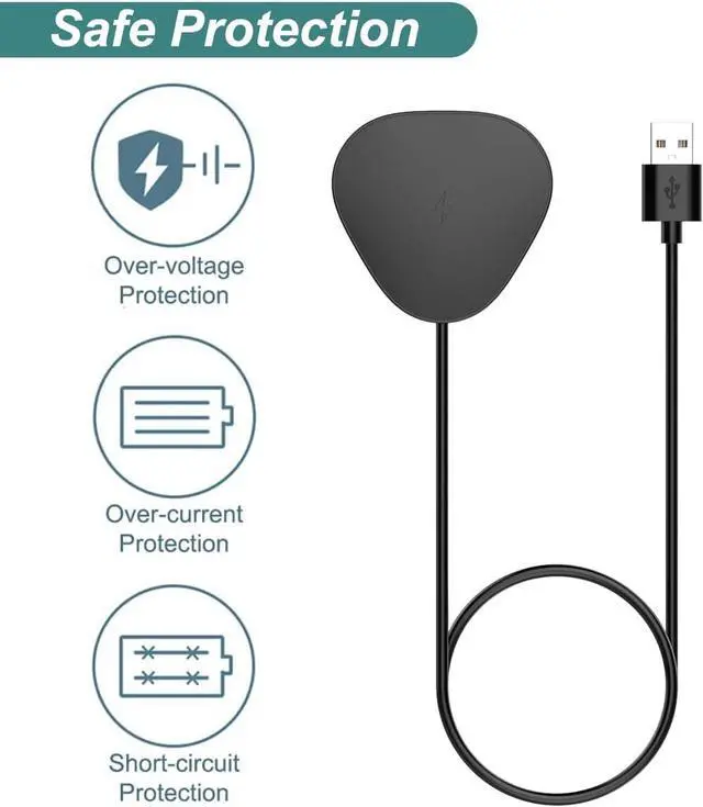 Alt view image 3 of 7 - WERLEO Wireless Charger Magnetic Base Power up Charging Dock Compatible with Sonos Roam, Roam SL, Roam Gen 2nd/1st Bluetooth Speaker