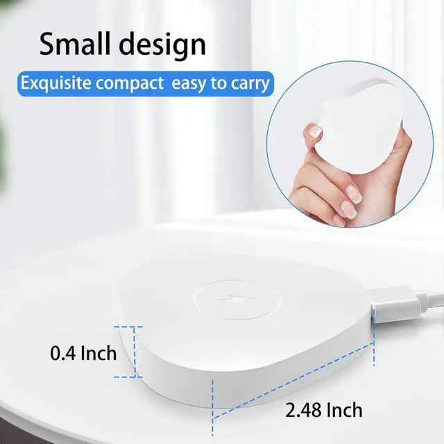 Alt view image 5 of 7 - WERLEO Wireless Charger Magnetic Base Power up Charging Dock Compatible with Sonos Roam, Roam SL, Roam Gen 2nd/1st Bluetooth Speaker - White