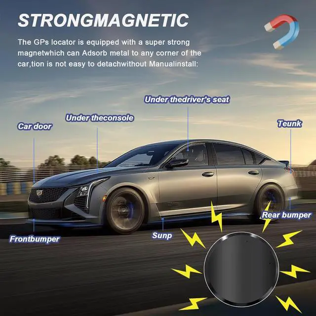 Alt view image 4 of 7 - WERLEO Mini GPS Tracker for Vehicles - Magnetic Real-Time GPS Tracker, Tracking Devices for Cars Hidden, Global Coverage Location Tracker for Kids, Dogs,Trucks/Person, No Subscription Required