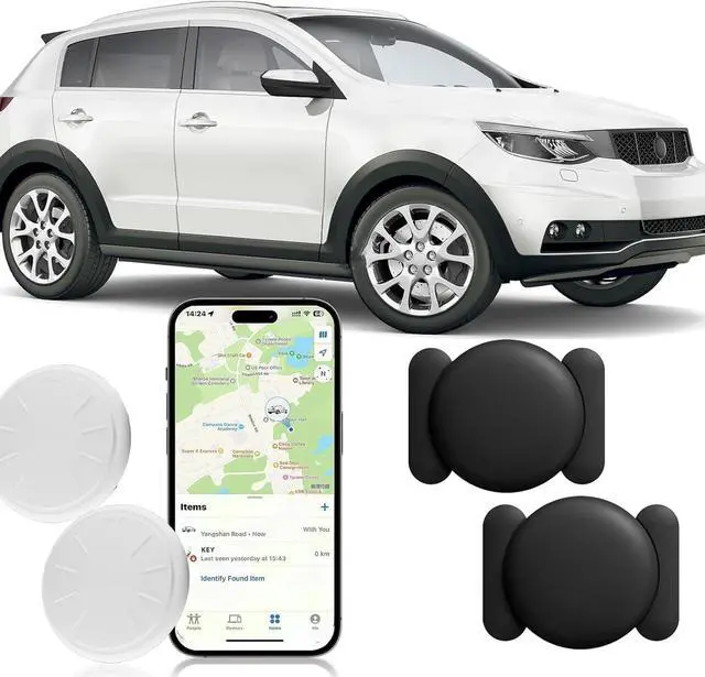 Main image of WERLEO 2PCS Car Tracker Without Subscription,Magnetic Vehicle GPS Tracker,Car Tracker Hidden Device with Magnetic Waterproof Case,Car Locator Work with Apple Find My App (iOS Only)
