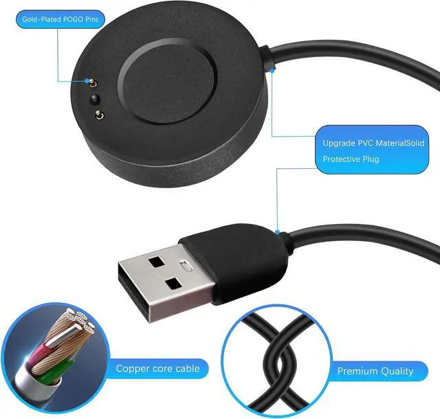 Alt view image 4 of 6 - WERLEO Magnetic Fast Charger Cable Compatible for Withings ScanWatch/Scanwatch Horizon, Charger Base with 3.3 Feet USB Charging Cord fit for Withings ScanWatch/Scanwatch Horizon