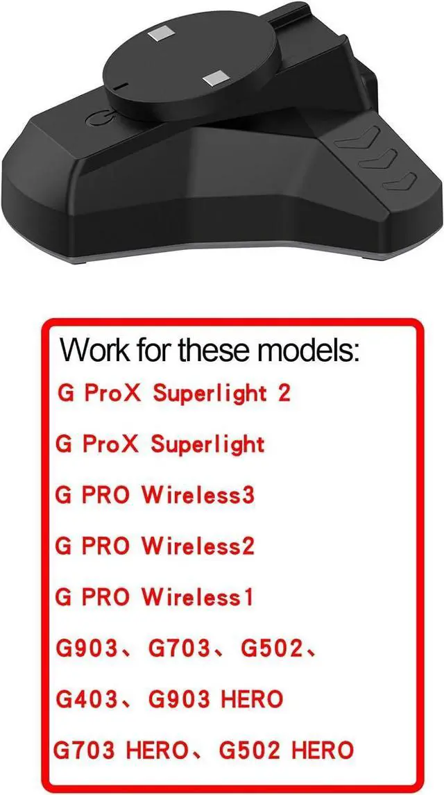 Alt view image 2 of 7 - WERLEO Replacement Magnetic Mouse Charging Dock Compatible with Logitech G Prox Superlight 2/G Prox Superlight/G PRO Wireless 3/2/1, G403/G502/G703/G903