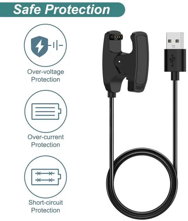 Alt view image 2 of 6 - WERLEO Charger for Garmin Descent G1 G2 Solar, Mk3i Mk2S Mk2i Mk2 Mk1, X50i, Replacement USB Charging Cable Cord for Garmin Descent Smartwatch