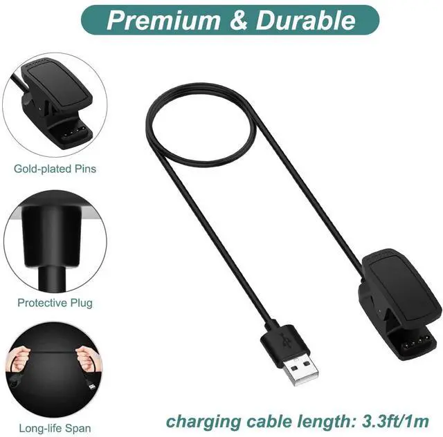 Alt view image 5 of 6 - WERLEO Charger for Garmin Descent G1 G2 Solar, Mk3i Mk2S Mk2i Mk2 Mk1, X50i, Replacement USB Charging Cable Cord for Garmin Descent Smartwatch