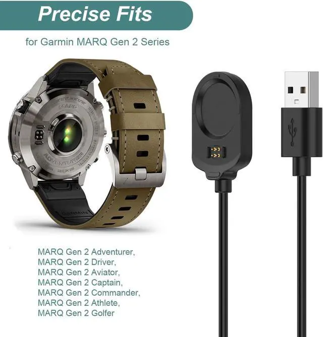 Alt view image 4 of 7 - WERLEO Compatible with Garmin MARQ Gen 2 Watch Type-C Charger Dock Station for MARQ 2 Athlete/Adventurer/Captain/Golfer/Aviator/Driver/Commander Safety Charging Cable Replacement Cord Stand