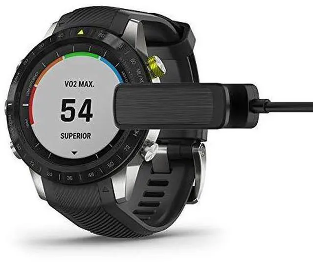 Alt view image 4 of 7 - WERLEO Charging Clip for Garmin MARQ Athlete/Adventurer/Aviator/Captain/Commander/Driver/Golfer Smartwatch Charger,3.3ft USB Data Sync Charge Cradle Dock Adapter Charging Cable Cord