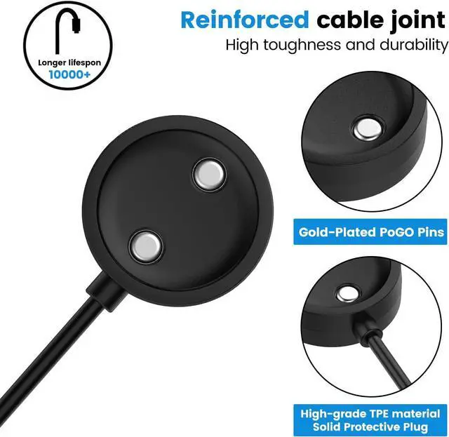Alt view image 5 of 7 - WERLEO Charger for SUUNTO 9 Peak Pro/Vertical/Race/Race S/Ocean, Replacement Charging Dock 3.3FT USB Charger Cable for SUUNTO 9 Peak Pro/Vertical/Race/Race S/Ocean Sports Watch