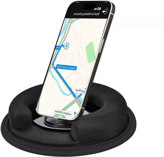 Alt view image 3 of 7 - WERLEO Portable Weighted Dash Mount Holder for Tomtom Garmin GPS Devices, Black Bean Bag Anti-Slip Dashboard Mount for Car