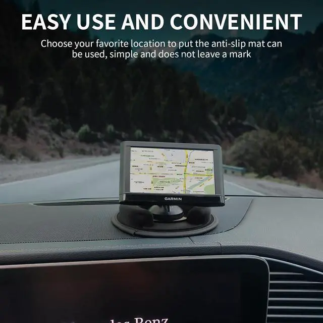 Alt view image 6 of 7 - WERLEO Portable Weighted Dash Mount Holder for Tomtom Garmin GPS Devices, Black Bean Bag Anti-Slip Dashboard Mount for Car