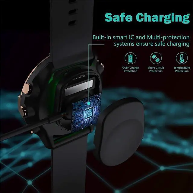 Alt view image 6 of 7 - WERLEO Charger Compatible with Suunto 7 GPS Sports Smart Watch Replacement Magnetic USB Charger Charging Cable Cord Wire Clip Dock Data Sync Accessories for Suunto 7 GPS