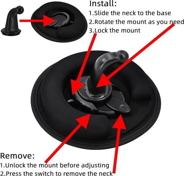 Alt view image 5 of 6 - WERLEO Mount Holder for Garmin - Exclusive Portable NonSkid Beanbag Dashboard Friction Mount for Garmin GPS Nuvi Drivesmart Drive Dezl Zumo Driveassist DriveLuxe StreetPilot RV Navigator