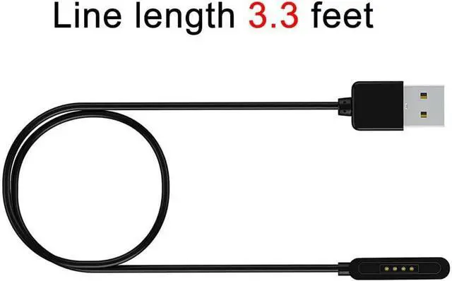Alt view image 6 of 7 - WERLEO Charger Compatible for Asus Zenwatch 2, 3.3ft Portable USB Charging Cable Cord Replacement Charging Cradle Station Compatible Asus Zenwatch 2 Smartwatch & WI501Q/ WI502Q