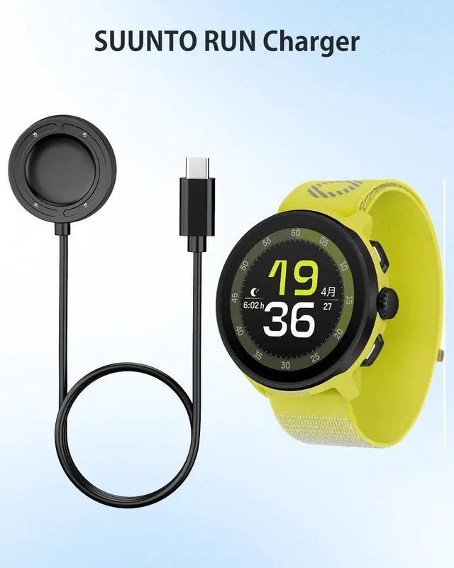 Alt view image 2 of 7 - WERLEO Charger Cable for suunto Run, KONXISA Smartwatch 3.3ft Replacement Magnetic Type-C Fast Charging Cable, Charging Cable with USB Adapter, Portable Magnetic Charger Compatible suunto Run