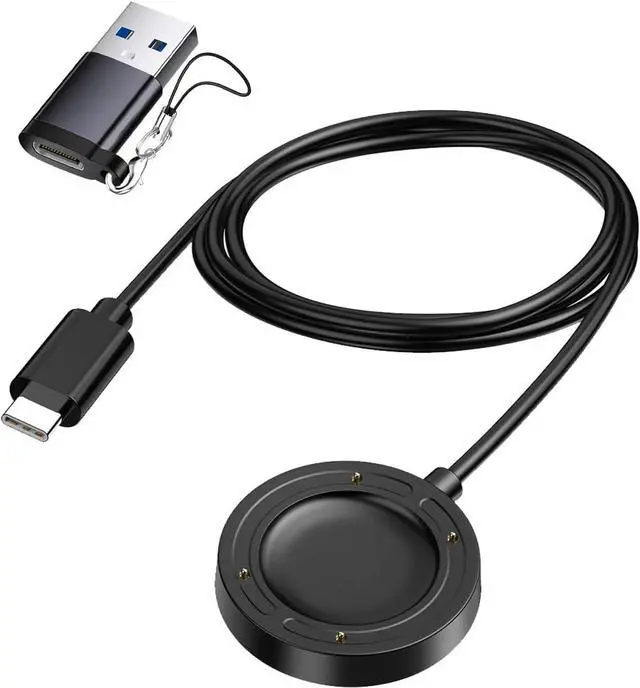Main image of WERLEO Charger Cable for suunto Run, KONXISA Smartwatch 3.3ft Replacement Magnetic Type-C Fast Charging Cable, Charging Cable with USB Adapter, Portable Magnetic Charger Compatible suunto Run