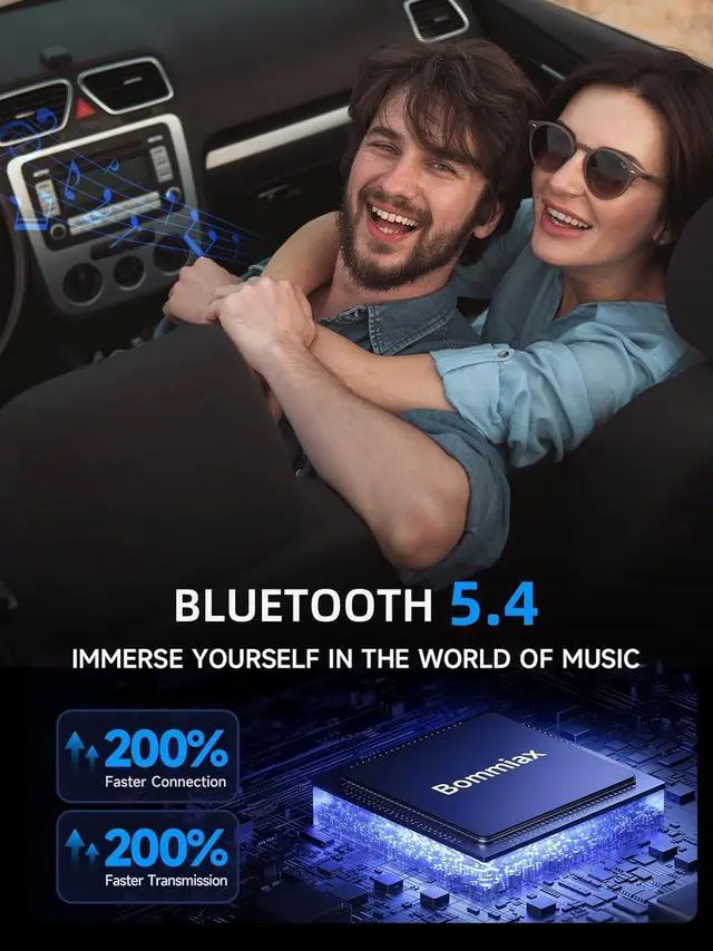 Alt view image 4 of 7 - WERLEO 77W Bluetooth 5.4 FM Transmitter Car Adapter [PD3.0 65W+12W Fast Charging] Bluetooth Car Adapter [Deep Bass&Lossless Call Sound] Radio Bluetooth Transmitter for Car HiFi Mic & Colors LED Displa
