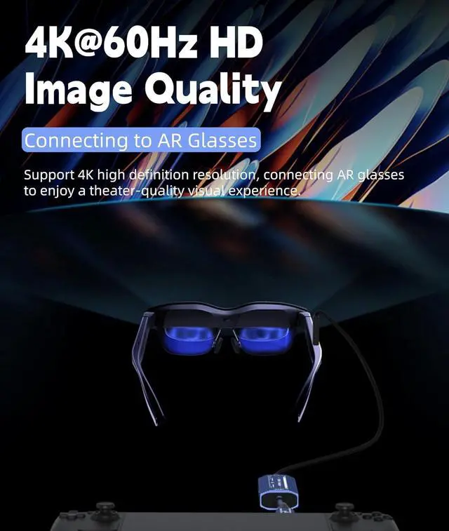 Alt view image 5 of 7 - WERLEO USB C to Glasses and Charging Adapter, AR Glasses Adapter, Charge and Play, 4K 60Hz + PD3.0 100W Fast Charging, Xreal Hub Xreal Adapter for Steam Deck Switch AR XR Glasses