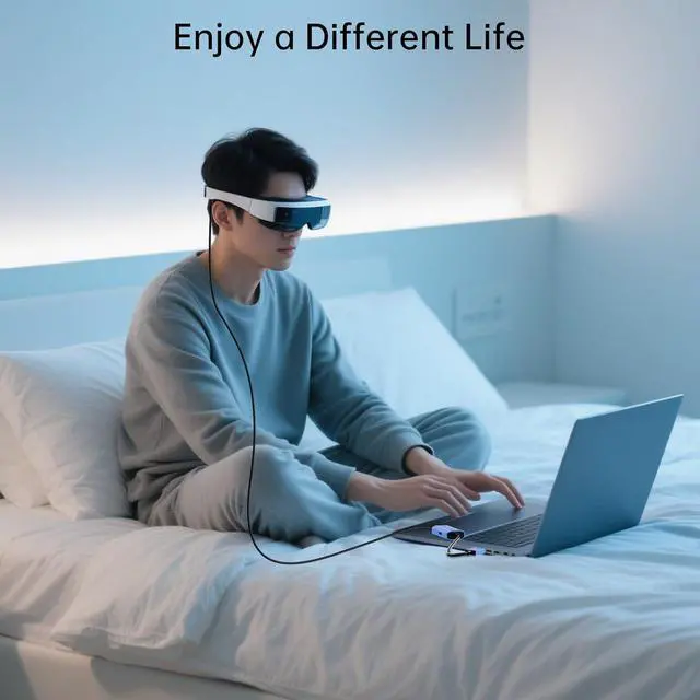Alt view image 7 of 7 - WERLEO HDMI to USB C AR Glasses Adapter(4K@60Hz). C Port Be Suitable for XR/AR Glasses,Portable Monitor, Projector. HDMI Port Compatible Steam Deck,PS4/5,Xbox,Desktop PC, Laptop.Plug and Play