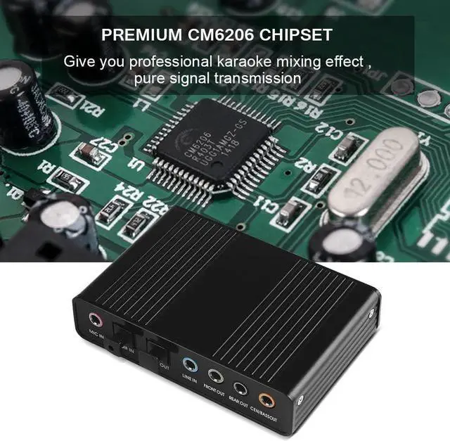 Alt view image 4 of 7 - WERLEO USB 2.0 External Sound Card 6 Channel 5.1 Surround Optical S/PDIF Audio Sound Card Adapter for PC Laptop Recording Compatible with Windows 10/8 / 7/ XP