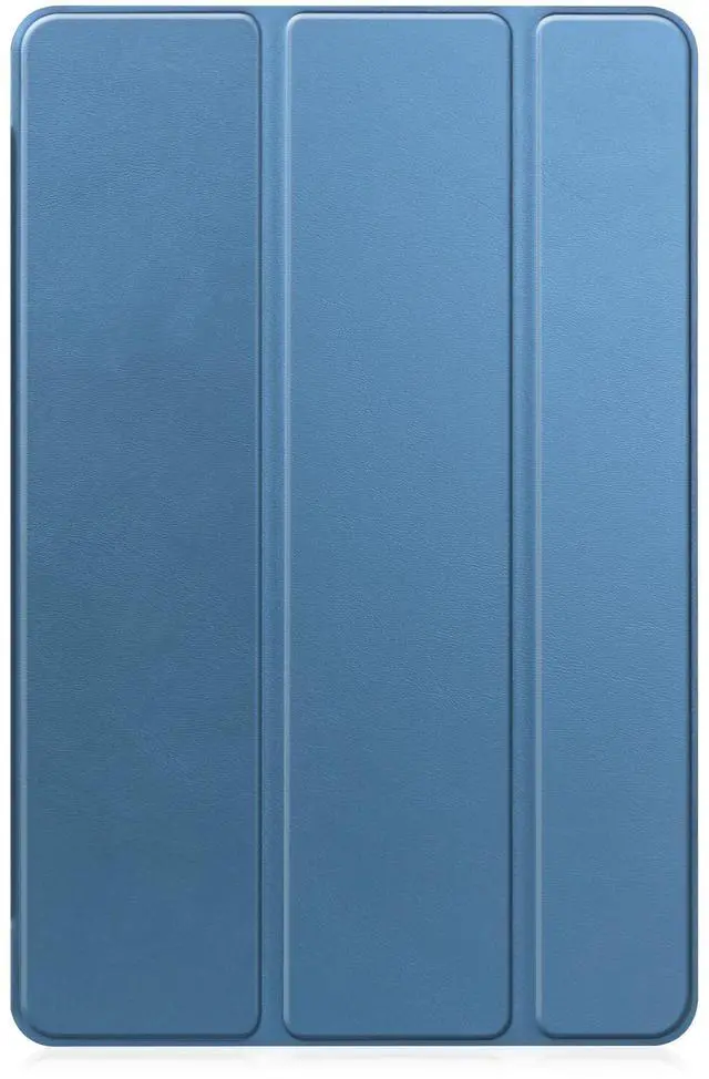 Alt view image 6 of 7 - WERLEO Custer Case for Blackview Tab 7 WiFi / Tab 8 WiFi 10.1" Ultra-Thin PU-Leather Hard Shell Slim Translucent Frosted Hard Back Cover with Universal Stylus Pen Blue