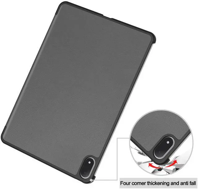 Alt view image 5 of 7 - WERLEO Case for Oppo Pad 4 Pro / OnePlus Pad 2 Pro / OnePlus Pad 3 13.2 inch 2025, Tri fold Slim Hard Shell Smart Protective Cover with Multi-Angle Stand, Auto Sleep/Wake, Stylus Pen Grey