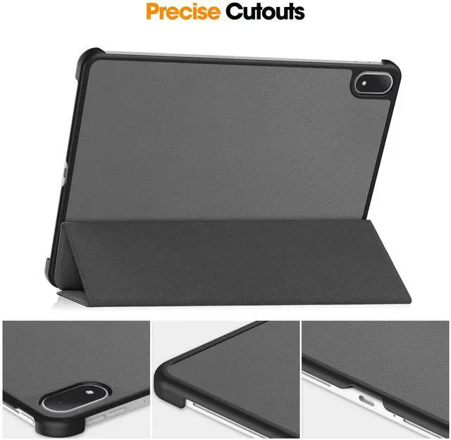 Alt view image 4 of 7 - WERLEO Case for Oppo Pad 4 Pro / OnePlus Pad 2 Pro / OnePlus Pad 3 13.2 inch 2025, Tri fold Slim Hard Shell Smart Protective Cover with Multi-Angle Stand, Auto Sleep/Wake, Stylus Pen Grey
