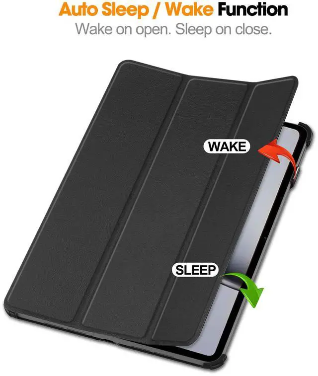 Alt view image 2 of 7 - WERLEO Case for OnePlus Pad 2 / OnePlus Pad Pro 12.1 inch 2024, Folio Slim Smart Cover Lightweight Hard Shell Protective Case with Multi-Angle Stand, Universal Stylus Pen