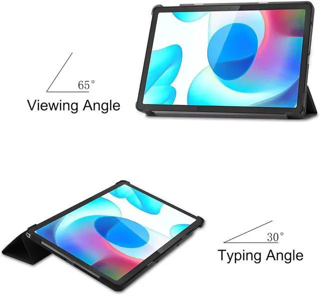 Alt view image 3 of 7 - WERLEO Case for Realme Pad 10.4 inch 2021, Folio Slim Smart Cover Lightweight Hard Shell Protective Case with Multi-Angle Stand, Universal Stylus Pen