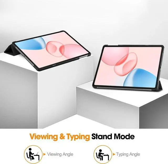 Alt view image 4 of 7 - WERLEO Case for Honor Pad 10 12.1 inch 2025, Slim Smart Cover Lightweight Hard Shell Protective Cover with Multi-Angle Stand, Universal Stylus Pen