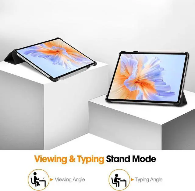 Alt view image 2 of 7 - WERLEO Case for Honor Pad V9 11.5 inch 2024 ROL-W00, Slim Smart Cover Lightweight Hard Shell Protective Cover with Multi-Angle Stand, Universal Stylus Pen
