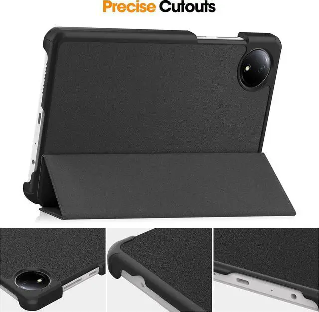 Alt view image 2 of 7 - WERLEO Case for Xiaomi Redmi Pad SE 8.7 inch 2024, Slim Smart Cover Lightweight Hard Shell Protective Cover with Multi-Angle Stand, Universal Stylus Pen