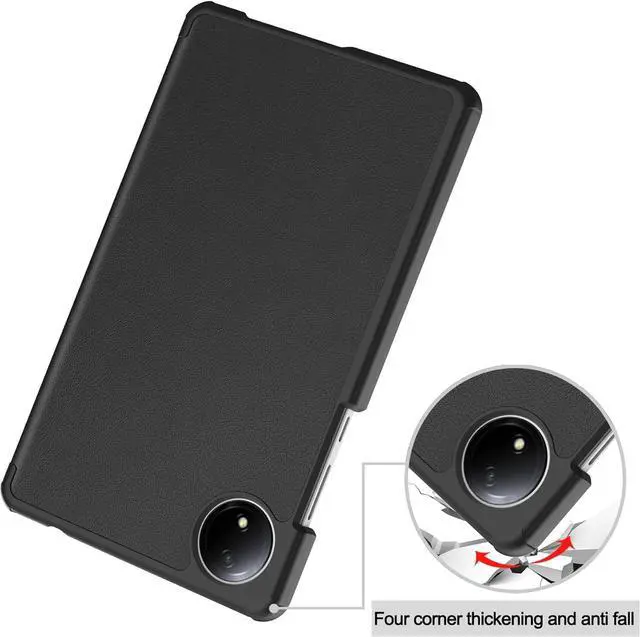 Alt view image 4 of 7 - WERLEO Case for Xiaomi Redmi Pad SE 8.7 inch 2024, Slim Smart Cover Lightweight Hard Shell Protective Cover with Multi-Angle Stand, Universal Stylus Pen
