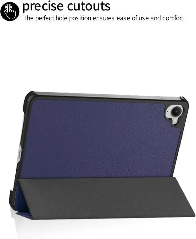 Alt view image 6 of 7 - WERLEO Case for Xiaomi Redmi K Pad 8.8 Inch 2025, Slim Smart Cover Lightweight Hard Shell Protective Cover with Multi-Angle Stand, Universal Stylus Pen Blue