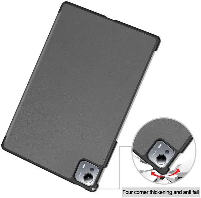 Alt view image 5 of 7 - WERLEO Case for Xiaomi Pad 7 Ultra 14 inch 2025, Slim Smart Cover Lightweight Hard Shell Protective Cover with Multi-Angle Stand, Universal Stylus Pen Grey