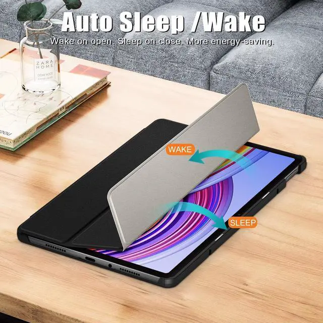 Alt view image 5 of 7 - WERLEO Case for Xiaomi Redmi Pad Pro 5G 12.1 inch / Xiaomi Poco Pad 12.1" 2024 , Slim Smart Cover Lightweight Hard Shell Protective Cover with Multi-Angle Stand, Universal Stylus Pen