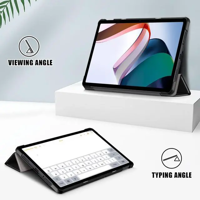 Alt view image 2 of 7 - WERLEO Case for Xiaomi Redmi Pad SE 11 inch 2023, Slim Smart Cover Lightweight Hard Shell Protective Cover with Multi-Angle Stand, Universal Stylus Pen