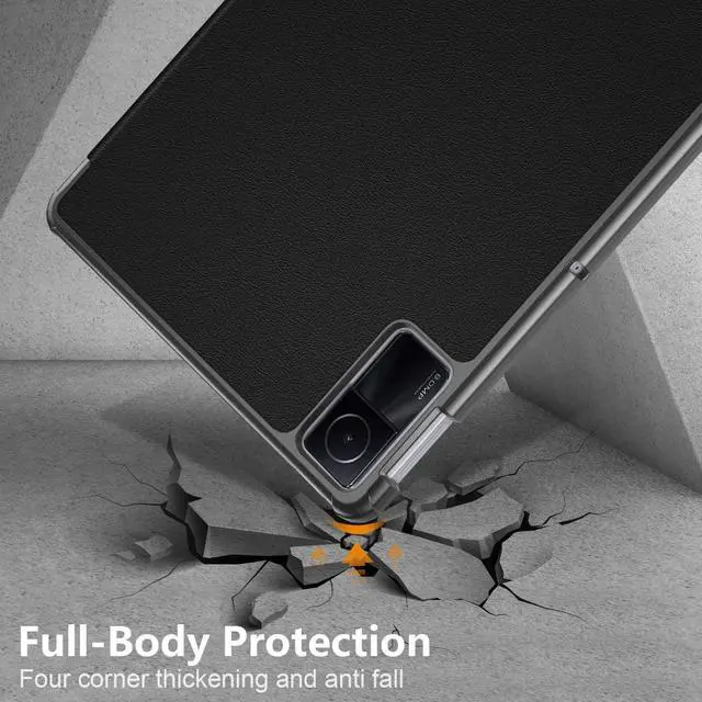 Alt view image 4 of 7 - WERLEO Case for Xiaomi Redmi Pad SE 11 inch 2023, Slim Smart Cover Lightweight Hard Shell Protective Cover with Multi-Angle Stand, Universal Stylus Pen