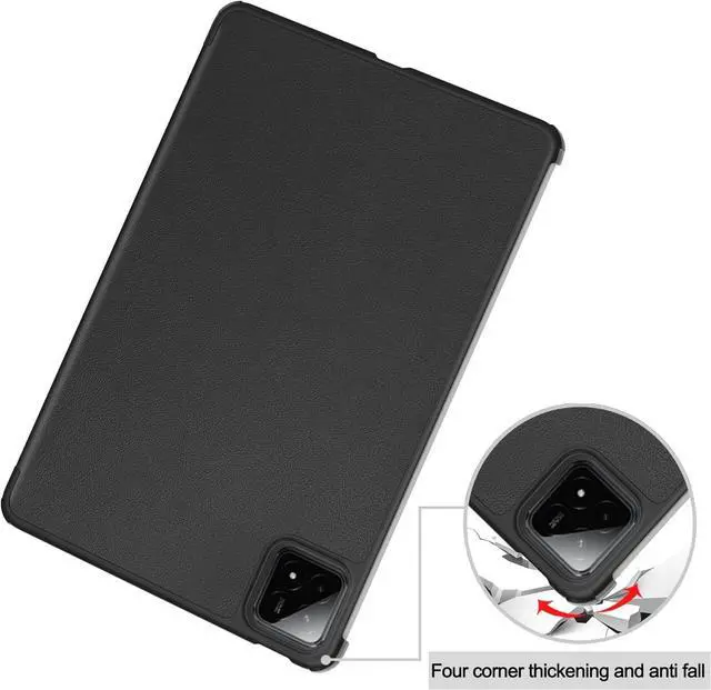 Alt view image 3 of 7 - WERLEO Case for Xiaomi Pad 7 / Xiaomi Pad 7 Pro 11.2 inch 2024, Slim Smart Cover Lightweight Hard Shell Protective Cover with Multi-Angle Stand, Universal Stylus Pen