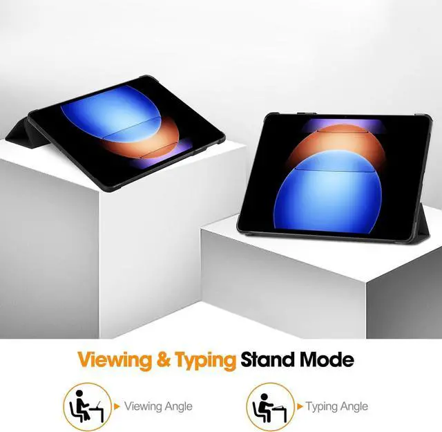 Alt view image 2 of 7 - WERLEO Case for Xiaomi Pad 6S Pro 12.4 inch 2024, Slim Smart Cover Lightweight Hard Shell Protective Cover with Multi-Angle Stand, Universal Stylus Pen
