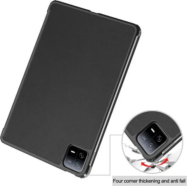 Alt view image 5 of 7 - WERLEO Case for Xiaomi Mi Pad 6 / 6 Pro 11 Inch 2023, Slim Smart Cover Lightweight Hard Shell Protective Cover with Multi-Angle Stand, Universal Stylus Pen