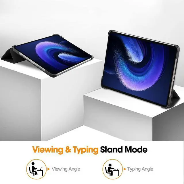 Alt view image 3 of 7 - WERLEO Case for Xiaomi Mi Pad 6 / 6 Pro 11 Inch 2023, Slim Smart Cover Lightweight Hard Shell Protective Cover with Multi-Angle Stand, Universal Stylus Pen