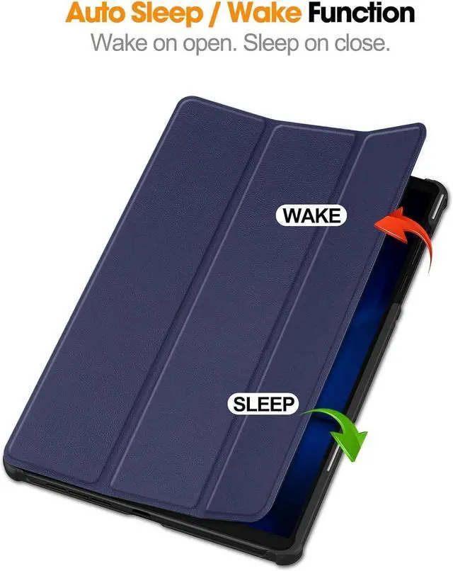 Alt view image 3 of 7 - WERLEO Case for Lenovo Legion Y700 4th Gen 8.8 inch 2025 TB322FC, Slim Smart Cover Lightweight Hard Shell Protective Cover with Multi-Angle Stand, Universal Stylus Pen Blue