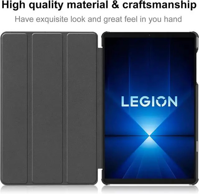 Alt view image 7 of 7 - WERLEO Case for Lenovo Legion Y700 4th Gen 8.8 inch 2025 TB322FC, Slim Smart Cover Lightweight Hard Shell Protective Cover with Multi-Angle Stand, Universal Stylus Pen Dark Green